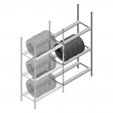 Reifenregal Medium Duty 2000x1000x700 mm (hxbxt) 3 Ebenen Anbauregal