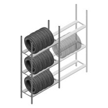 Reifenregal Medium Duty 2200x1000x600 mm (HxBxT) 3 Ebenen Grundregal