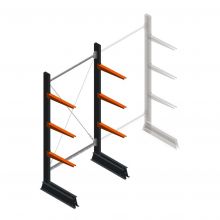 Leichtes Kragarmregal einseitig 2000x1000x500 mm (hxbxt) 3 Ebenen Anfangsregal