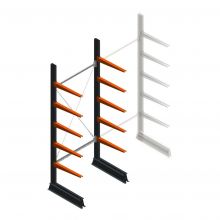 Leichtes einseitiges Kragarmregal 2500x1000x600 mm (hxbxt) 5 Ebenen Anfangsregal