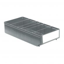 Lagerbehälter, Lagerregalbehälter RK 400x186x83 mm (lxbxh) grau