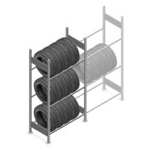 Reifenregal Heavy Duty 2000x1000x500 mm (HxBxT) 3 Ebenen Grundregal