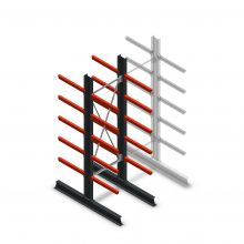 Medium Kragarmregal doppelseitig 2500x750x600 mm (hxbxt) 5 Ebenen Anfangsregal