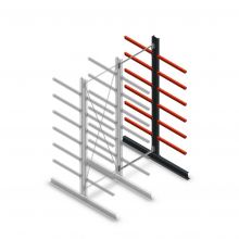 Medium Kragarmregal doppelseitig 3000x1000x800 mm (hxbxt) 6 Ebenen Anbauregal