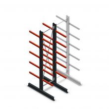 Medium Kragarmregal beidseitig 3000x750x600 mm (hxbxt) 5 Ebenen Anfangsregal