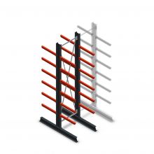 Medium Kragarmregal doppelseitig 3000x750x600 mm (hxbxt) 6 Ebenen Anfangsregal