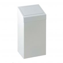 Metallene Abfallbehälter mit Pushdeckel 50 Liter