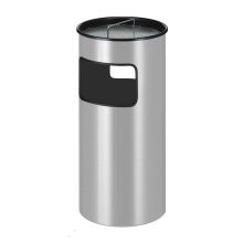 Metall-Asche-Papierbehälter 50 Liter aluminiumgrau