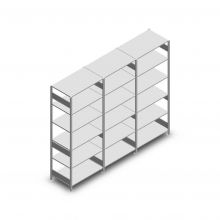 Vorteilsreihe Fachbodenregal Heavy Duty 2500x3000x600 mm (hxbxt) 6 Ebenen 150 kg