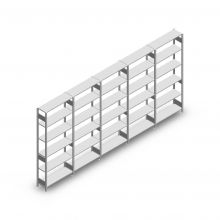 Vorteilsreihe Fachbodenregal Heavy Duty 2500x5000x300 mm (hxbxt) 6 Ebenen 150 kg