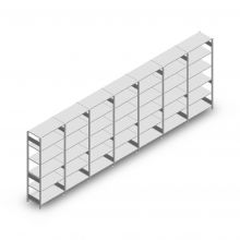 Vorteilsreihe Fachbodenregal Heavy Duty 2500x7000x500 mm (hxbxt) 6 Ebenen 150 kg