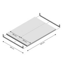 Ebene Fachboden Light Duty 850x600mm (bxt)