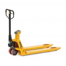 Palettenhubwagen, Hubwagen 2000 kg Polyurethan-Drehrollen und Polyurethan-Gabelrollen mit Waage