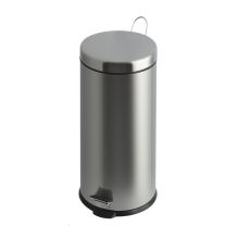 Pedaleimer 30 Liter RVS Look matt