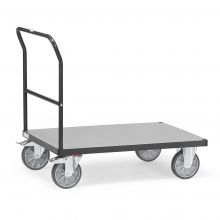 Plattformwagen, Schiebegriffwagen 600 kg mit Schiebegriff 1200x800 anthrazit