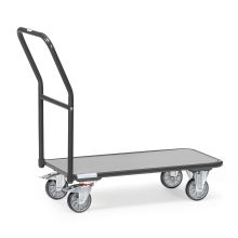 Plateauwagen, Plattformwagen, Transportkarre 250 kg mit Schiebegriff 1000x600 anthrazit