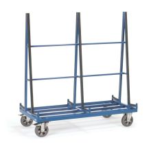 Plattenwagen 1200 kg 1783 mm, beidseitig mit Profilgummi und 2 Ladeflächen 1276x230 mm (HxBxT)