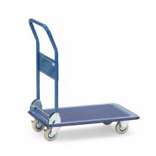 Plattformwagen, Transportwagen 250 kg aus Stahl mit einklappbarem Schiebegriff 910x610