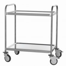 RVS Servierwagen mit 2 Etagen 800x580x960