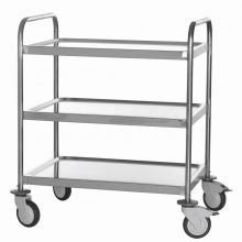 Edelstahl-Servierwagen mit 3 Etagen 1070x740x960