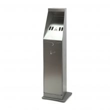 Freistehender Aschenbecher Kippenständer Edelstahl