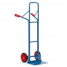 Stahl-Sackkarre 300 kg 1600 mm mit Gummireifen, extra große Schaufel