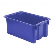 Stapelbarer, nestbarer Euro-Norm Behälter LB 600x400x250 mm (lxbxh) blau