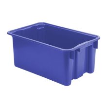 Stapelbarer, nestbarer Euro-Norm Behälter LB 600x400x250 mm (lxbxh) blau