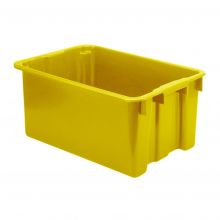 Stapelbarer, ineinander schachtelbarer Euro-Norm-Behälter LB 650x450x280 mm (lxbxh) gelb
