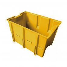 Stapelbare, nestbare Transportkiste DLK1 480x312x300 mm (lxbxh) gelb