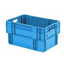 Stapelbare, nestbare Transportkiste DTK0 600x400x320 mm (lxbxh) blau