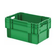 Stapelbare, nestbare Transportkiste DTK0 600x400x320 mm (lxbxh) grün