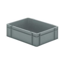 Stapelbare Transportkiste TK0 400x300x120 mm (lxbxh) grau