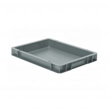 Stapelbare Transportkiste TK0 400x300x50 mm (lxbxh) grau