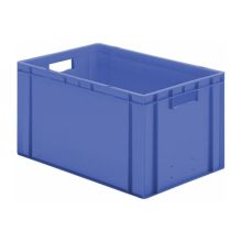 Stapelbare Transportkiste TK0 600x400x320 mm (lxbxh) blau