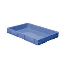 Stapelbarer Transportbehälter TK0 600x400x75 mm (lxbxh) blau