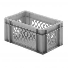Stapelbare Transportkiste TK1 300x200x145 mm (lxbxh) grau