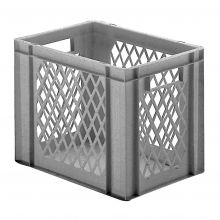 Stapelbare Transportkiste TK1 400x300x320 mm (lxbxh) grau