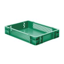Stapelbarer Transportkasten TK1 400x300x75 mm (lxbxh) grün
