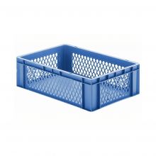 Stapelbare Transportkiste TK1 600x400x175 mm (lxbxh) blau