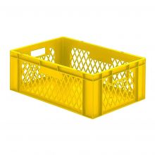 Stapelbare Transportkiste TK1 600x400x210 mm (lxbxh) gelb