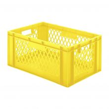 Stapelbare Transportkiste TK1 600x400x270 mm (lxbxh) gelb