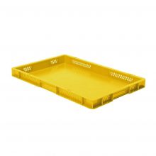 Stapelbare Transportkiste TK1 600x400x50 mm (lxbxh) gelb