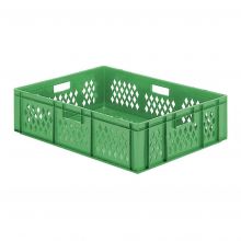 Stapelbare Transportkiste TK1 800x600x210 mm (lxbxh) grün