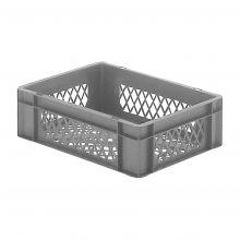 Stapelbare Transportkiste TK2 400x300x120 mm (lxbxh) grau