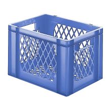 Stapelbare Transportkiste TK2 400x300x270 mm (lxbxh) blau
