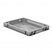 Stapelbare Transportkiste TK2 400x300x50 mm (lxbxh) grau