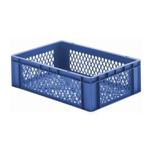 Stapelbare Transportkiste TK2 600x400x175 mm (lxbxh) blau