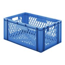 Stapelbare Transportkiste TK2 600x400x270 mm (lxbxh) blau