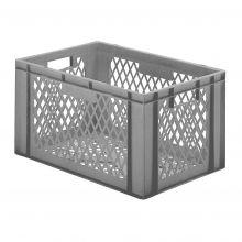 Stapelbare Transportkiste TK2 600x400x320 mm (lxbxh) grau